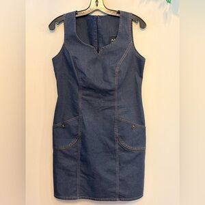ALGO Petite Denim Sheath Dress